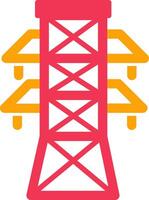 icono de vector de torre de electricidad