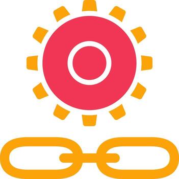 enlace mejoramiento vector icono