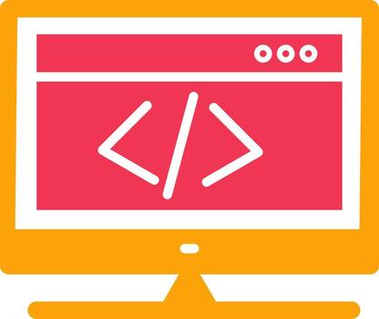 HTML Coding Vector Icon