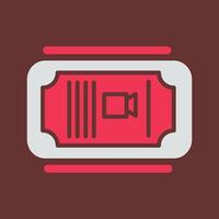 Cinema Ticket Vector Icon