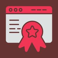 Web Award Vector Icon