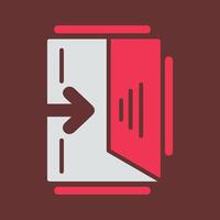 Exit Sign Vector Icon