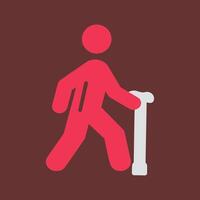 Walking Stick Vector Icon