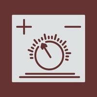 Temperature Knob Vector Icon