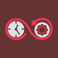 Time Optimization Vector Icon