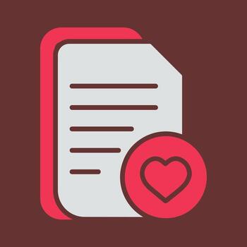 Favourite Document Vector Icon