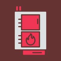 Solid Fuel Boiler Vector Icon