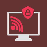 Wifi Security Vector Icon