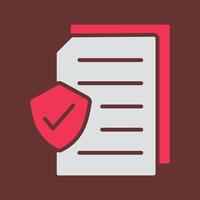 Secure Document Vector Icon