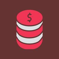 Stack of Coins Vector Icon