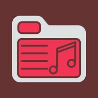 Music Folder Vector Icon