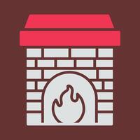 Fireplace Vector Icon