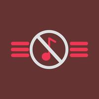 Music Disabled Vector Icon