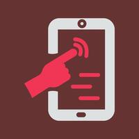 Touch Screen Vector Icon