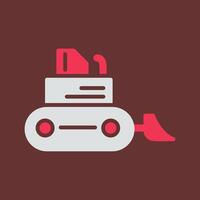 Bulldozer Vector Icon