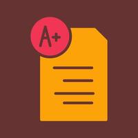 Graded Paper Vector Icon