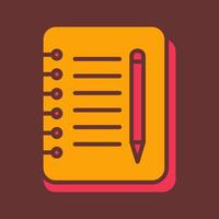 Notebook And Pen Vector Icon