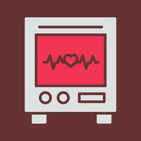 Heart Rate Machine Vector Icon
