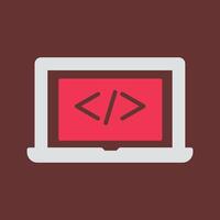 Coding Computer Vector Icon