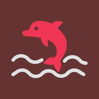 Dolphin Vector Icon