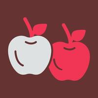 icono de vector de manzana