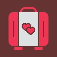 Lover Suitcase Vector Icon