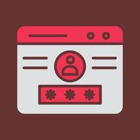 Web login Vector Icon
