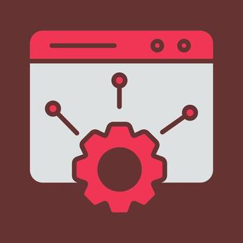 icono de vector de configuración web