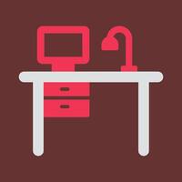 Working Desk Vector Icon