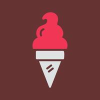 icono de vector de helado