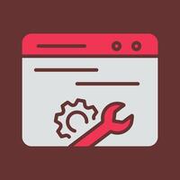 Web Maintenance Vector Icon