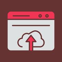 Upload Web Vector Icon