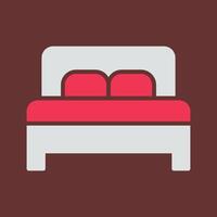 doble cama ii vector icono