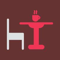 Tea Table Vector Icon