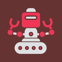 industrial robot yo vector icono