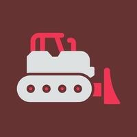 Bulldozer Vector Icon