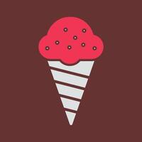 icono de vector de helado