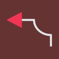 Arrow Pointing Left Vector Icon
