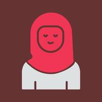 Islamic Woman Vector Icon