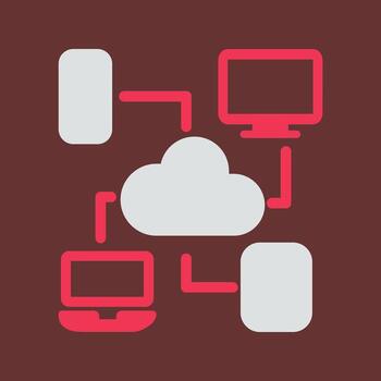 Cloud Computing Vector Icon