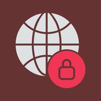 Worldwide Security Vector Icon