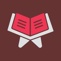 Reading Holy Book Vector Icon