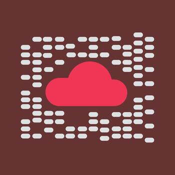 icono de vector de nube