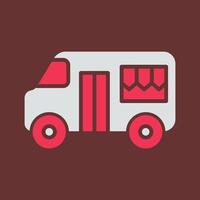 Fast Food Truck Vector Icon