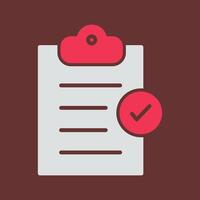 Booking Checklist Vector Icon