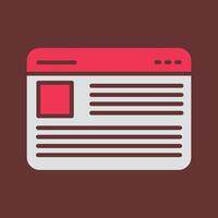 Blogging Services Vector Icon