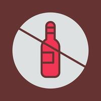 No Drinking Vector Icon