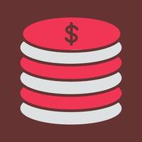 Stack of Coins Vector Icon