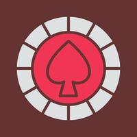 Spade Chip Vector Icon