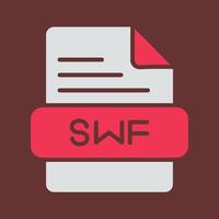 icono de vector de swf